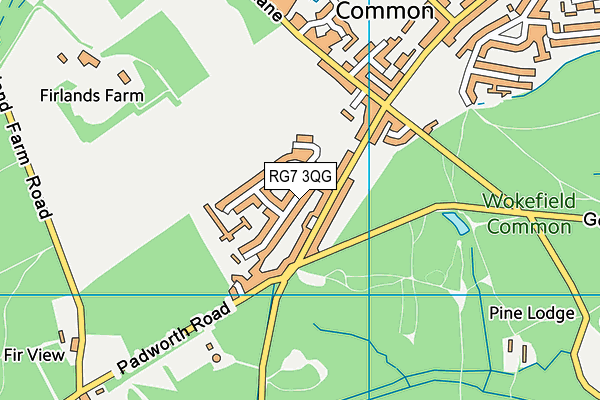RG7 3QG map - OS VectorMap District (Ordnance Survey)