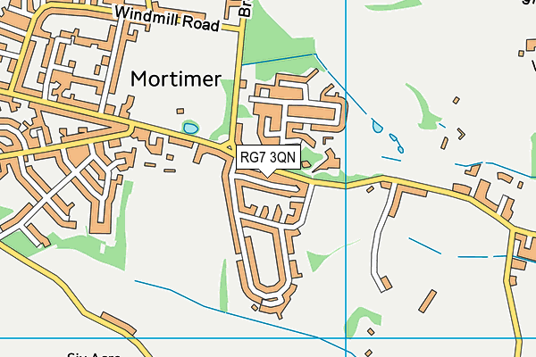 RG7 3QN map - OS VectorMap District (Ordnance Survey)