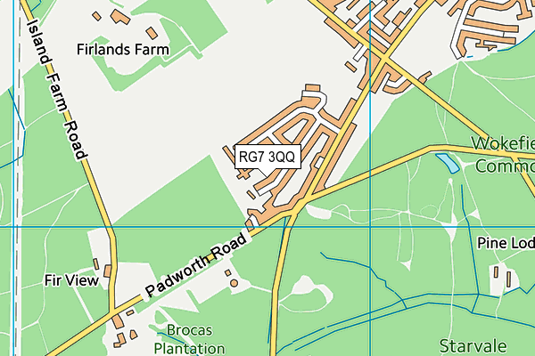 RG7 3QQ map - OS VectorMap District (Ordnance Survey)