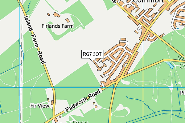 RG7 3QT map - OS VectorMap District (Ordnance Survey)