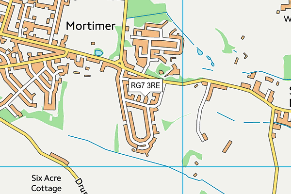 RG7 3RE map - OS VectorMap District (Ordnance Survey)