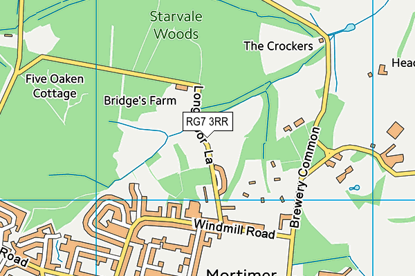 RG7 3RR map - OS VectorMap District (Ordnance Survey)