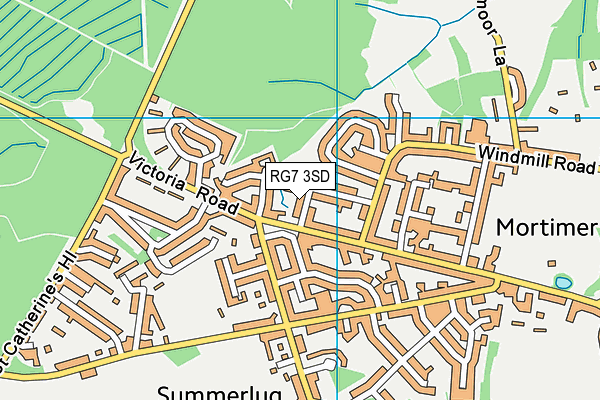 RG7 3SD map - OS VectorMap District (Ordnance Survey)