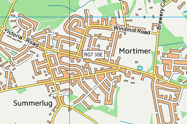 RG7 3SE map - OS VectorMap District (Ordnance Survey)