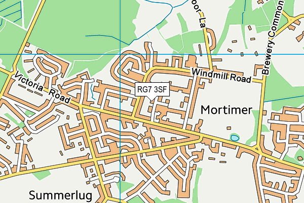 RG7 3SF map - OS VectorMap District (Ordnance Survey)