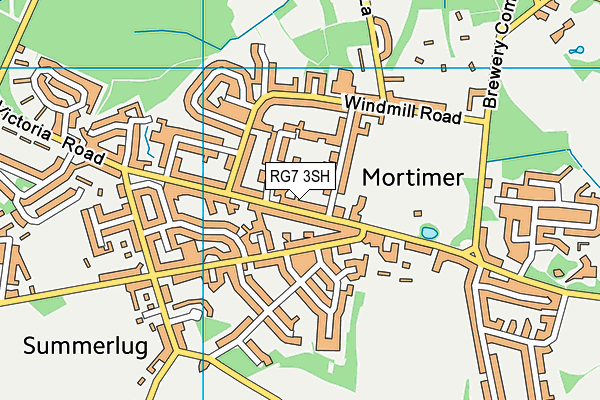 RG7 3SH map - OS VectorMap District (Ordnance Survey)