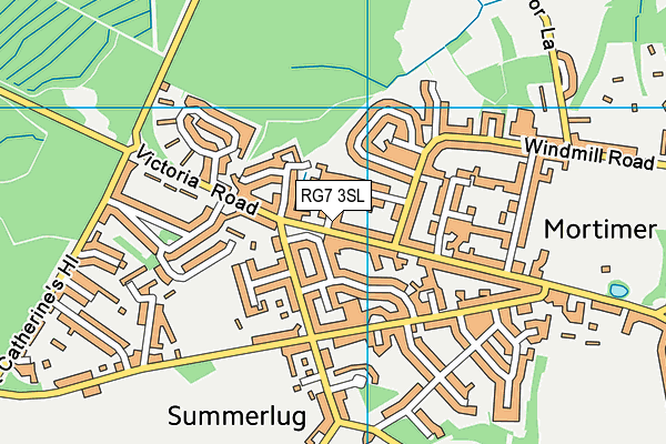 RG7 3SL map - OS VectorMap District (Ordnance Survey)