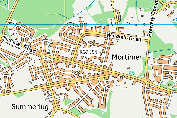 RG7 3SN map - OS VectorMap District (Ordnance Survey)