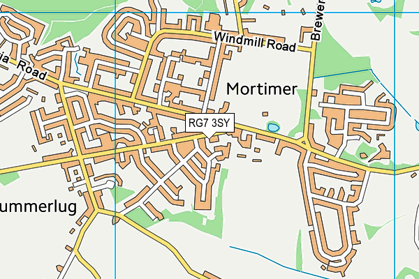 RG7 3SY map - OS VectorMap District (Ordnance Survey)