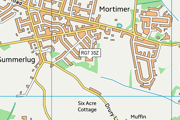 RG7 3SZ map - OS VectorMap District (Ordnance Survey)