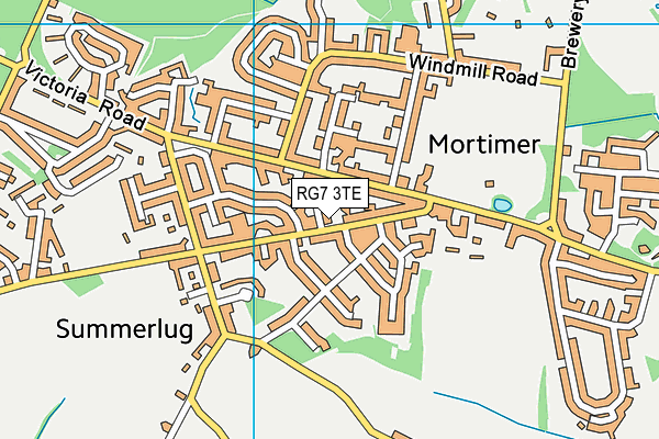 RG7 3TE map - OS VectorMap District (Ordnance Survey)