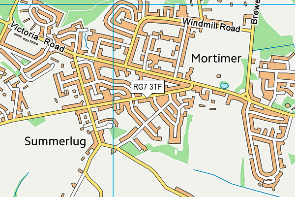 RG7 3TF map - OS VectorMap District (Ordnance Survey)