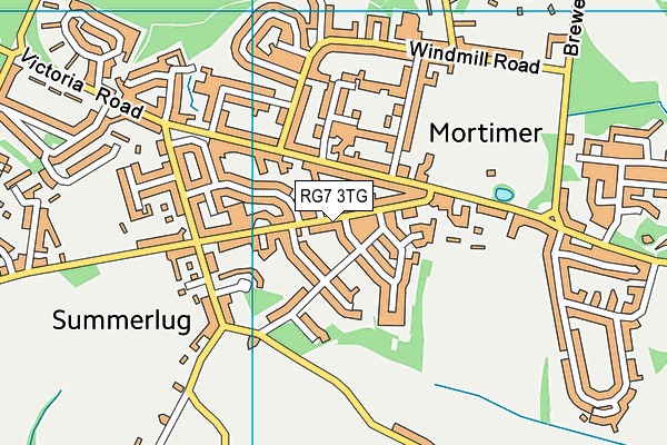 RG7 3TG map - OS VectorMap District (Ordnance Survey)