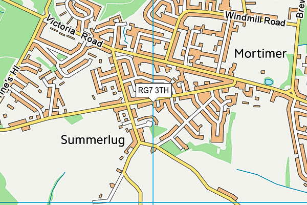 RG7 3TH map - OS VectorMap District (Ordnance Survey)