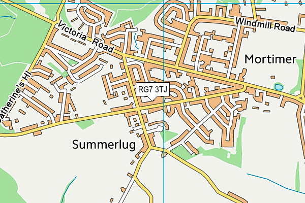 RG7 3TJ map - OS VectorMap District (Ordnance Survey)