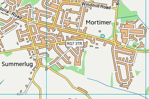 RG7 3TR map - OS VectorMap District (Ordnance Survey)