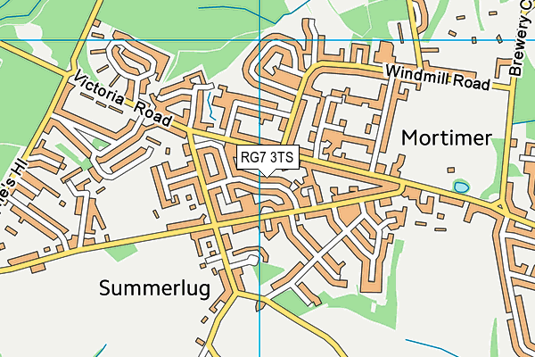 RG7 3TS map - OS VectorMap District (Ordnance Survey)