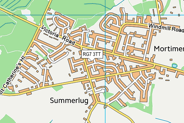 RG7 3TT map - OS VectorMap District (Ordnance Survey)