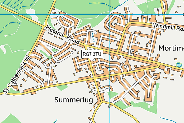RG7 3TU map - OS VectorMap District (Ordnance Survey)
