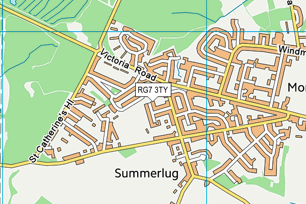 RG7 3TY map - OS VectorMap District (Ordnance Survey)