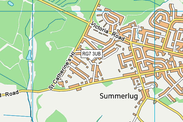 RG7 3UB map - OS VectorMap District (Ordnance Survey)