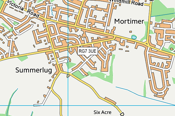 RG7 3UE map - OS VectorMap District (Ordnance Survey)