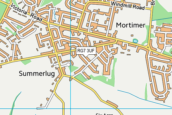 RG7 3UF map - OS VectorMap District (Ordnance Survey)