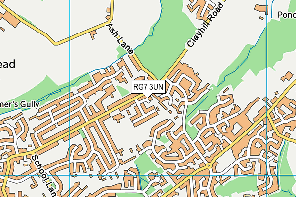 RG7 3UN map - OS VectorMap District (Ordnance Survey)
