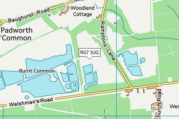 RG7 3UQ map - OS VectorMap District (Ordnance Survey)