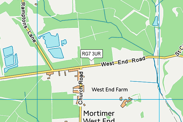 RG7 3UR map - OS VectorMap District (Ordnance Survey)