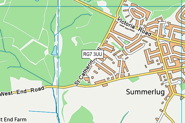 RG7 3UU map - OS VectorMap District (Ordnance Survey)