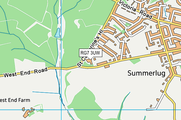 RG7 3UW map - OS VectorMap District (Ordnance Survey)