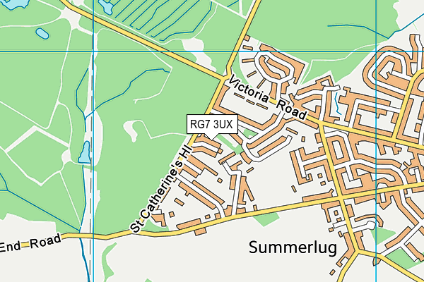 RG7 3UX map - OS VectorMap District (Ordnance Survey)