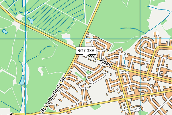 RG7 3XA map - OS VectorMap District (Ordnance Survey)