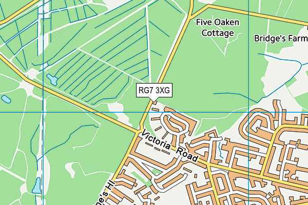 RG7 3XG map - OS VectorMap District (Ordnance Survey)