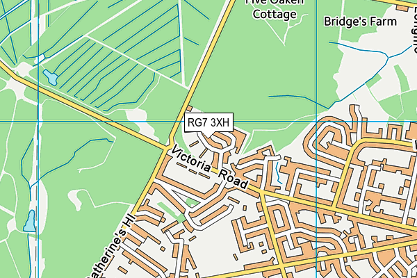 RG7 3XH map - OS VectorMap District (Ordnance Survey)