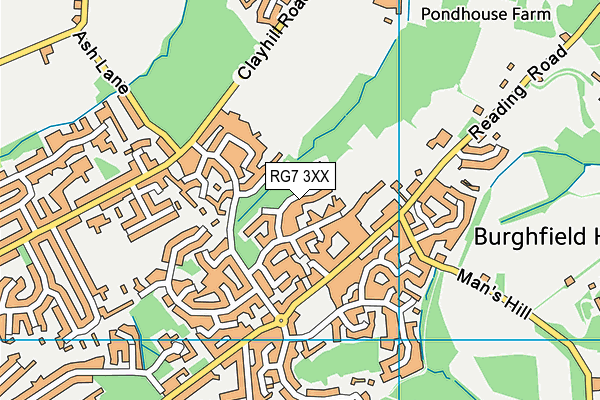 RG7 3XX map - OS VectorMap District (Ordnance Survey)