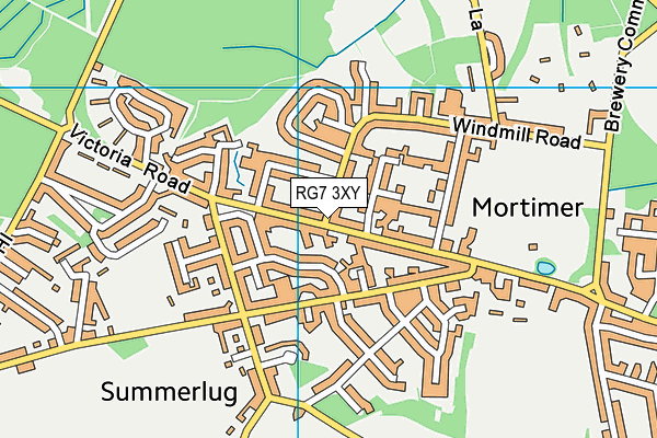 RG7 3XY map - OS VectorMap District (Ordnance Survey)