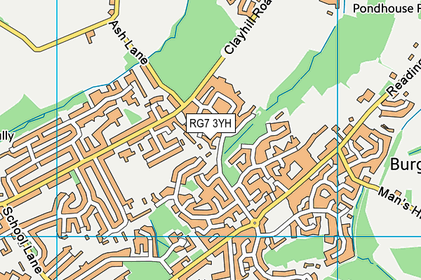 RG7 3YH map - OS VectorMap District (Ordnance Survey)