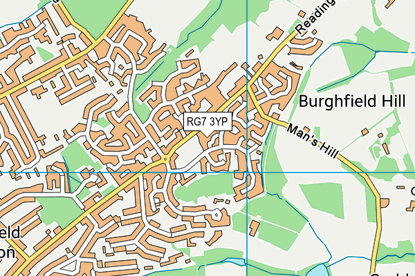 RG7 3YP map - OS VectorMap District (Ordnance Survey)