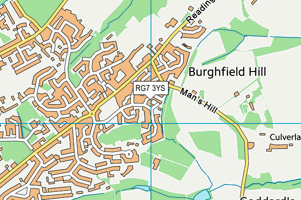 RG7 3YS map - OS VectorMap District (Ordnance Survey)
