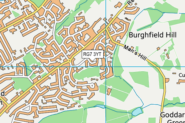 RG7 3YT map - OS VectorMap District (Ordnance Survey)
