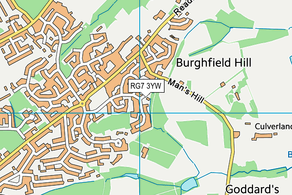 RG7 3YW map - OS VectorMap District (Ordnance Survey)