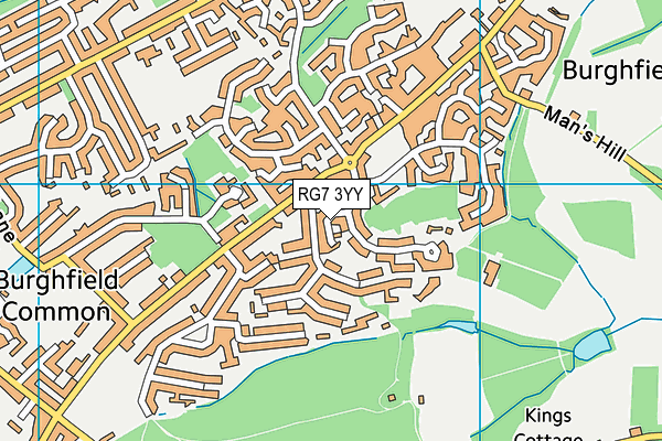 RG7 3YY map - OS VectorMap District (Ordnance Survey)