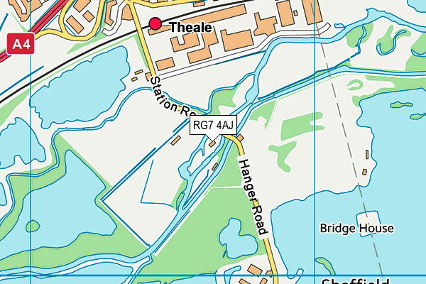 RG7 4AJ map - OS VectorMap District (Ordnance Survey)