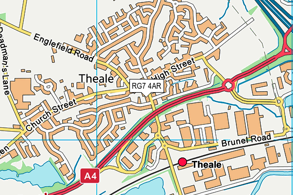 RG7 4AR map - OS VectorMap District (Ordnance Survey)