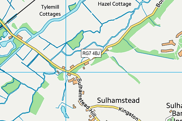 RG7 4BJ map - OS VectorMap District (Ordnance Survey)