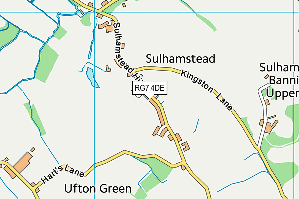 RG7 4DE map - OS VectorMap District (Ordnance Survey)