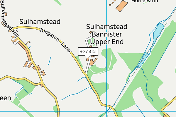 RG7 4DJ map - OS VectorMap District (Ordnance Survey)