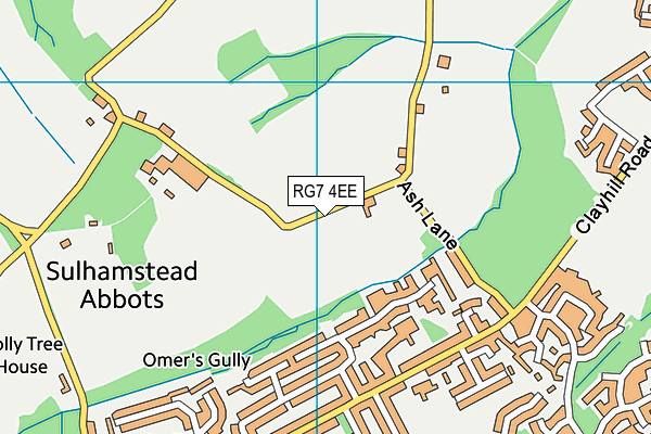 RG7 4EE map - OS VectorMap District (Ordnance Survey)